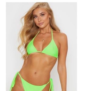 Neon green Bikini top.